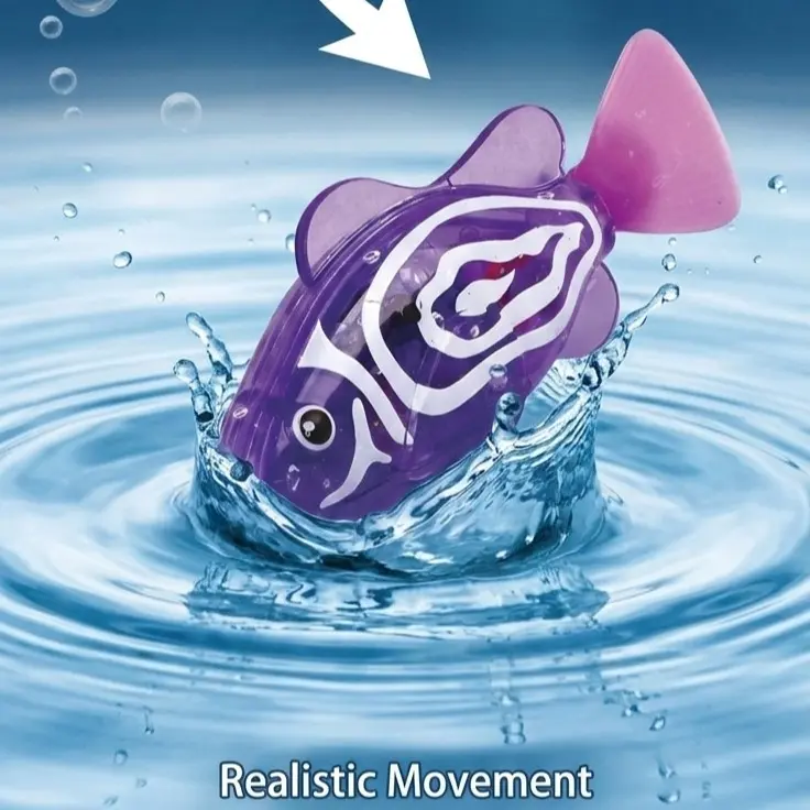 Interactive LED Robotic Fish Toy for Pets