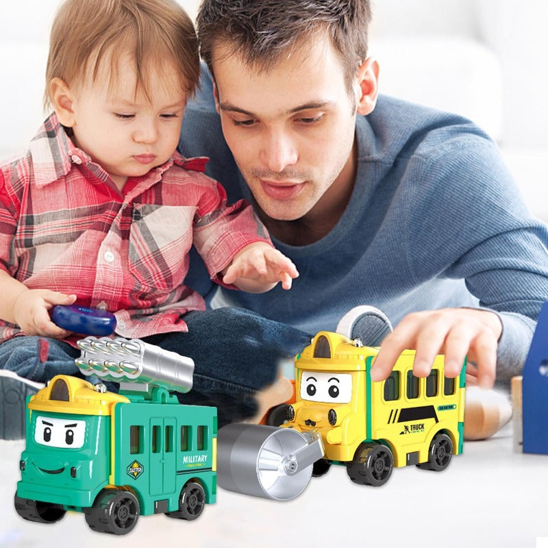 2-in-1 Pullback Car Set