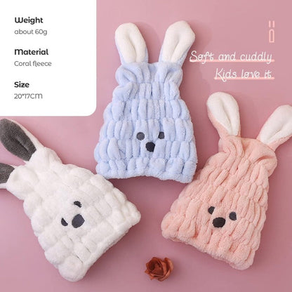 Kids Bunny Hair Towel