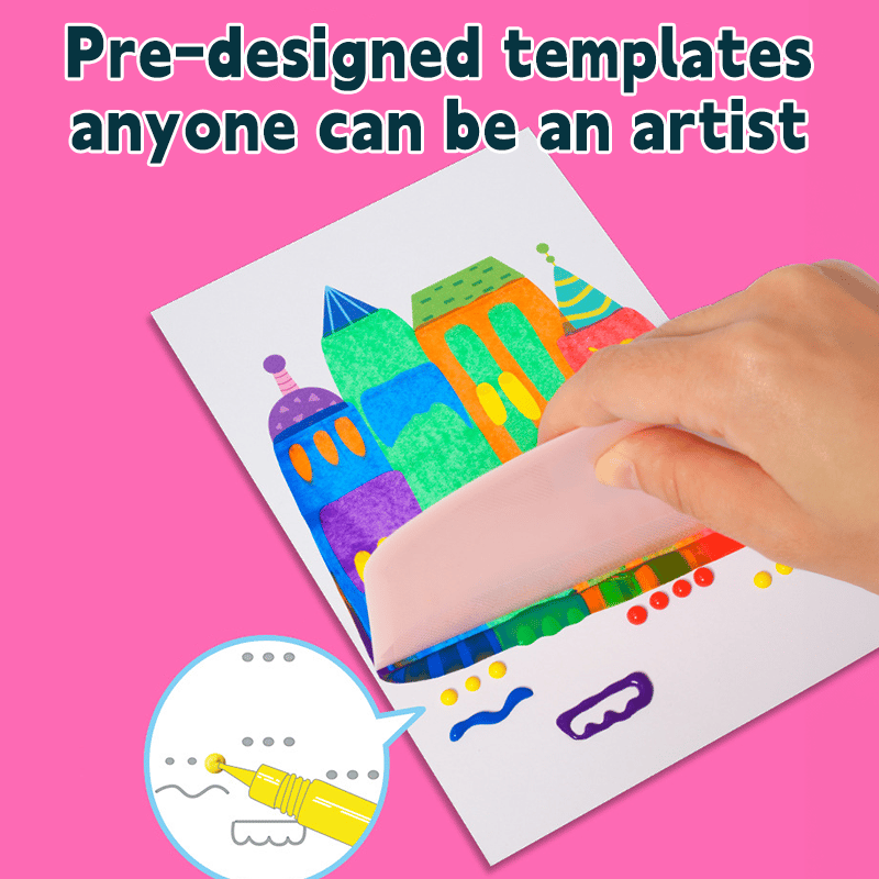 Eptchn Scratch Art Squeegee Painting Kits for Kids