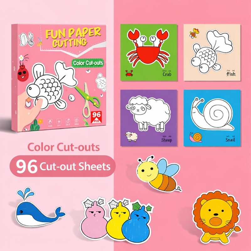 Kids Cutting & Coloring Craft Kit