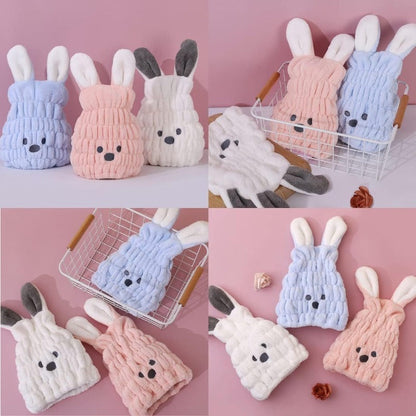 Kids Bunny Hair Towel