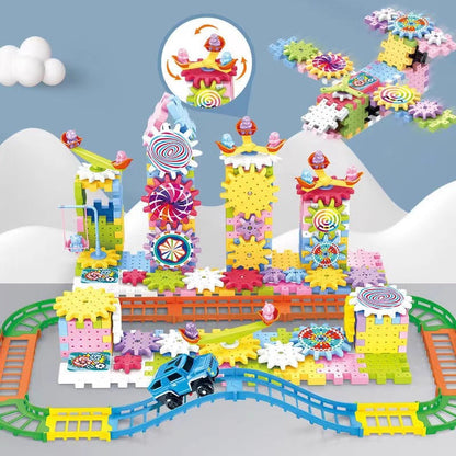 Children's Assembled Electric Gear Building Blocks