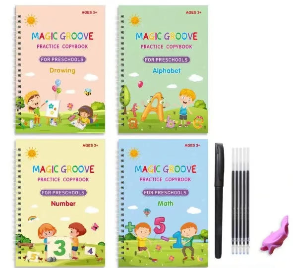 🔥Magical Handwriting Reusable Book (1 Set Of 4 Books)