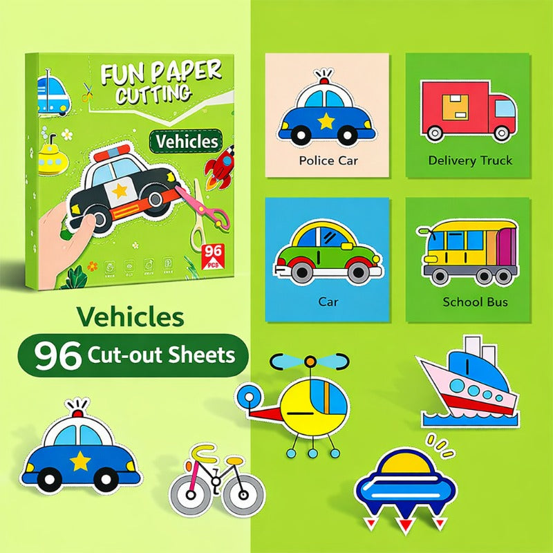 Kids Cutting & Coloring Craft Kit