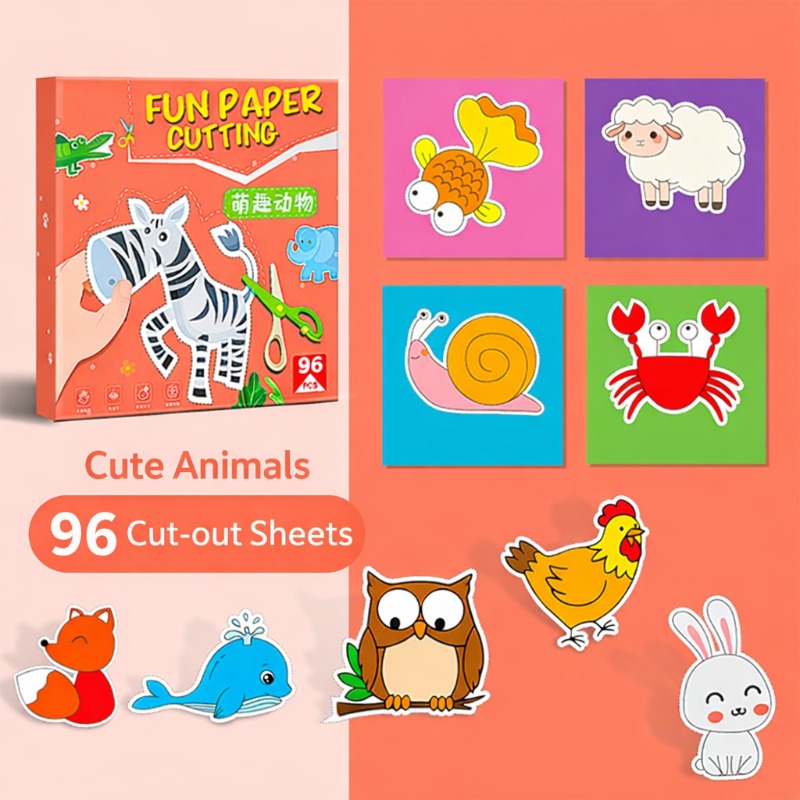 Kids Cutting & Coloring Craft Kit