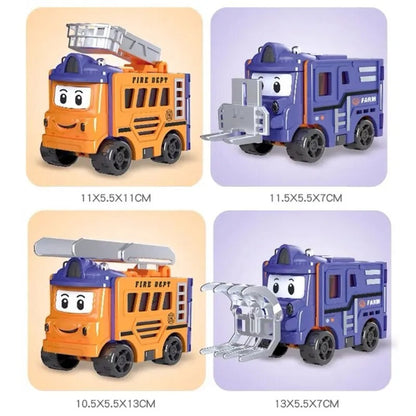 2-in-1 Pullback Car Set
