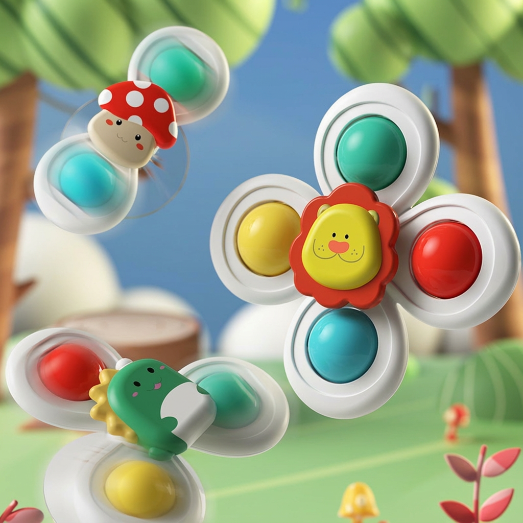 Baby Suction Spinner Toy