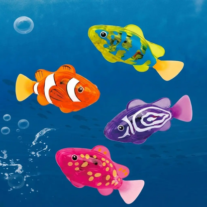 Interactive LED Robotic Fish Toy for Pets