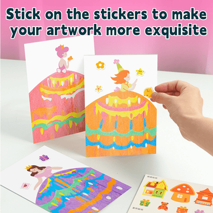 Eptchn Scratch Art Squeegee Painting Kits for Kids