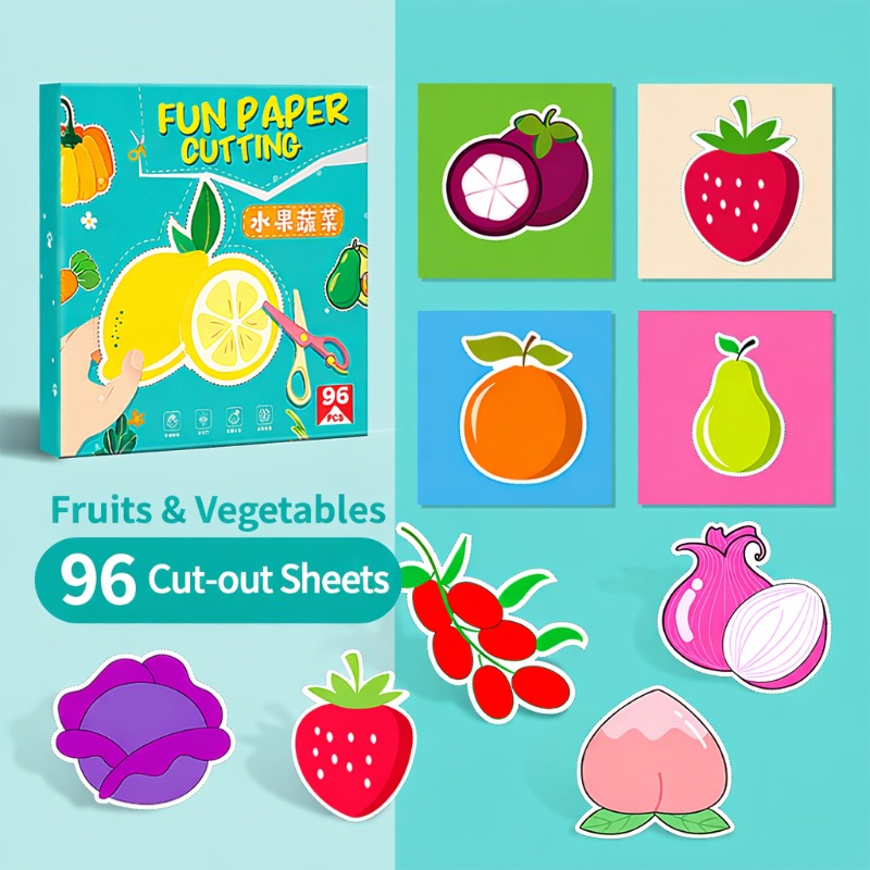 Kids Cutting & Coloring Craft Kit