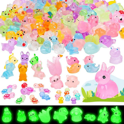 Glow-in-the-Dark Mini Animal Figures