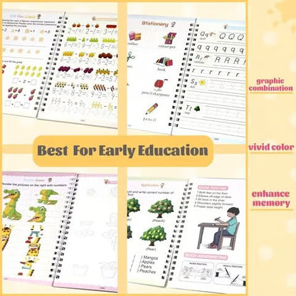🔥Magical Handwriting Reusable Book (1 Set Of 4 Books)
