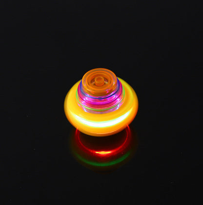 Music Flashing Spinners Toy With Launcher