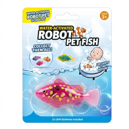 Interactive LED Robotic Fish Toy for Pets