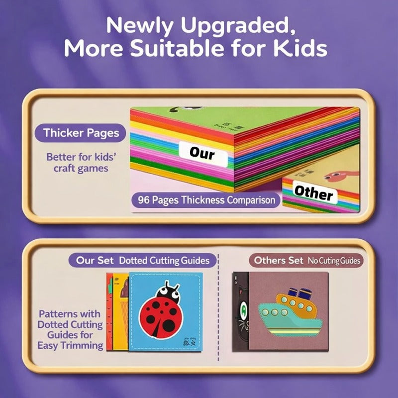 Kids Cutting & Coloring Craft Kit