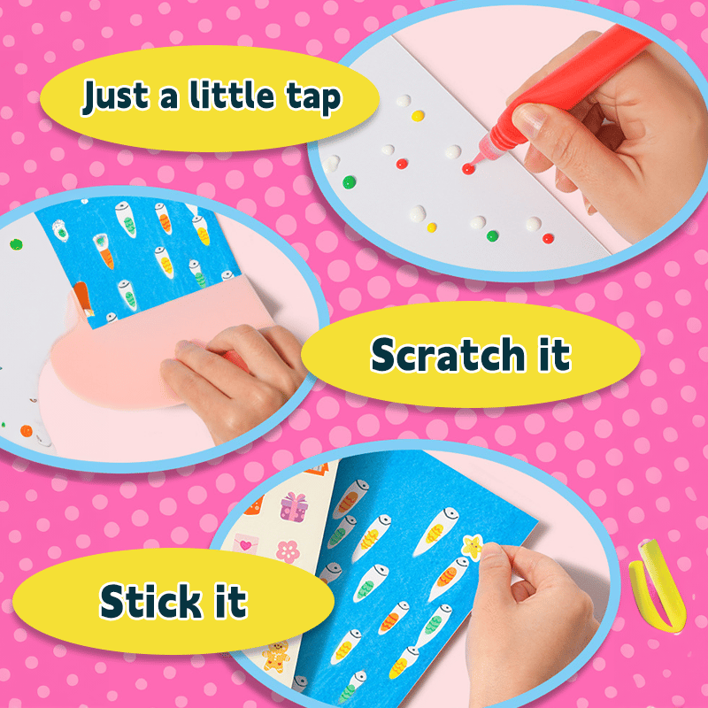 Eptchn Scratch Art Squeegee Painting Kits for Kids