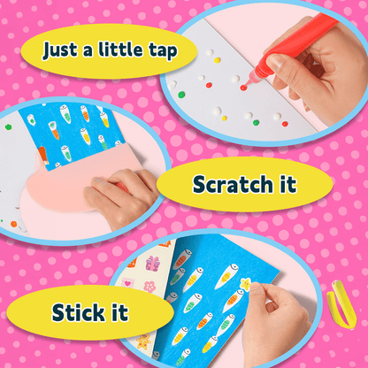 Eptchn Scratch Art Squeegee Painting Kits for Kids