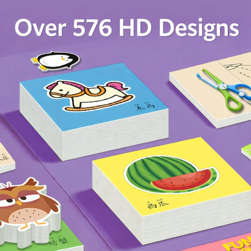 Kids Cutting & Coloring Craft Kit