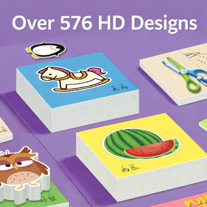Kids Cutting & Coloring Craft Kit