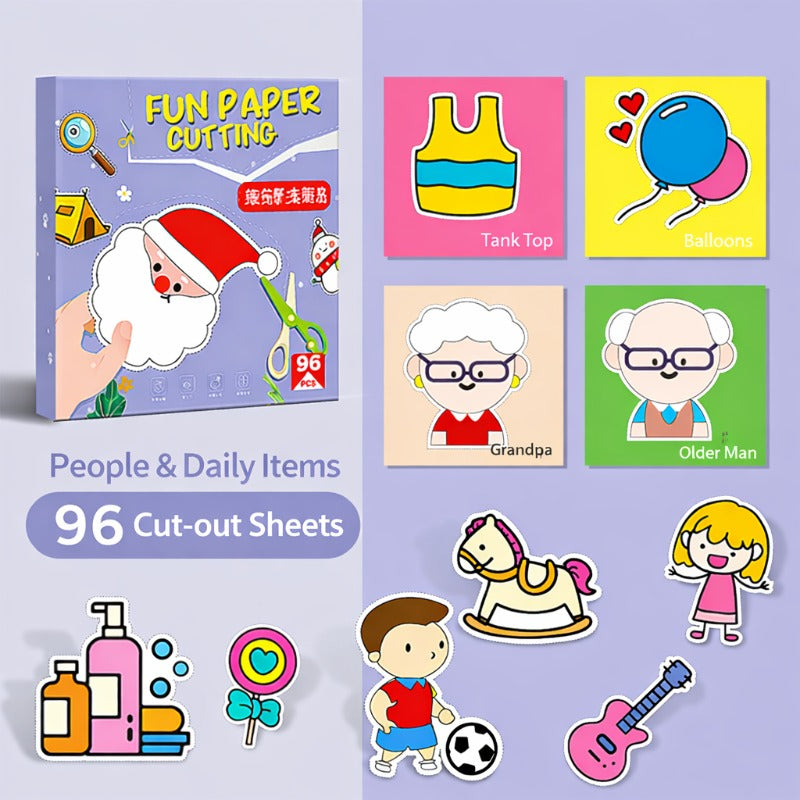 Kids Cutting & Coloring Craft Kit