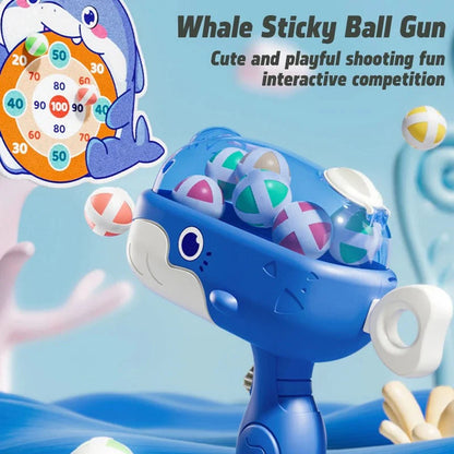 Whale Sticky Ball Gun Target Set