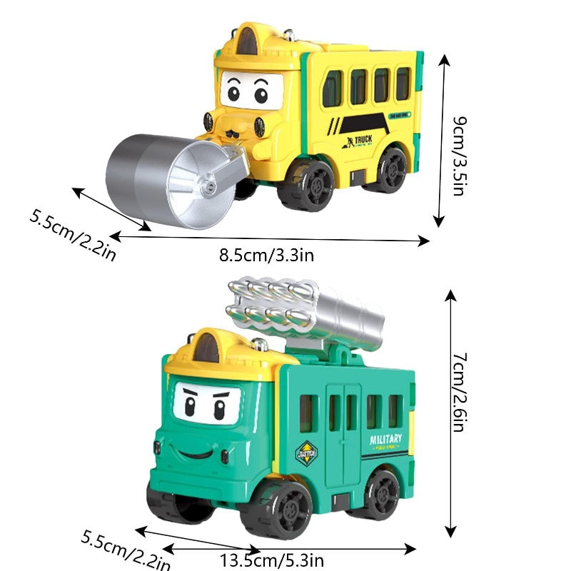 2-in-1 Pullback Car Set