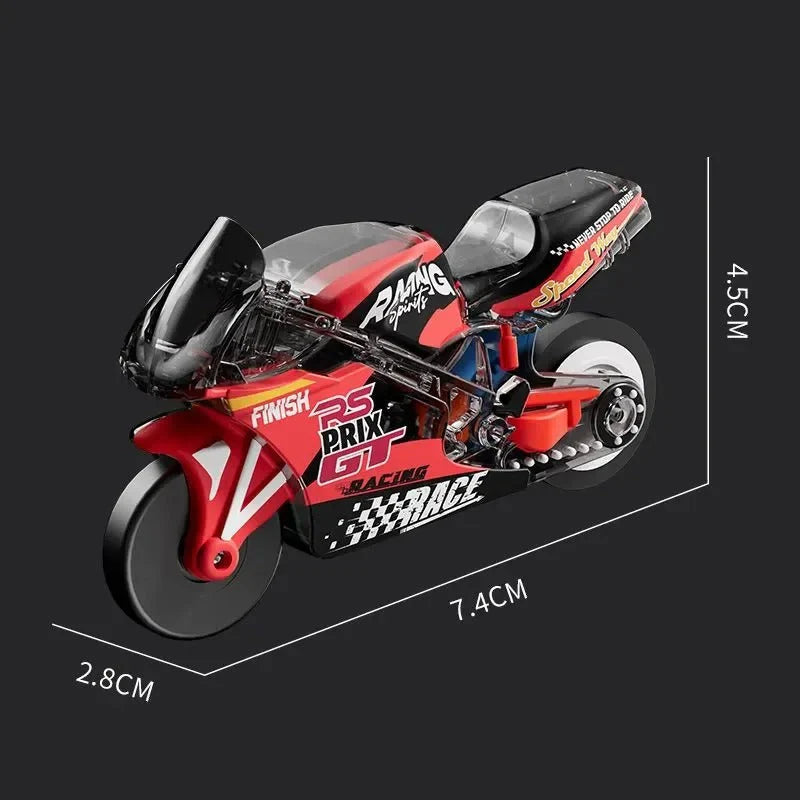 Pull-Back Spark Motorcycle Keychain