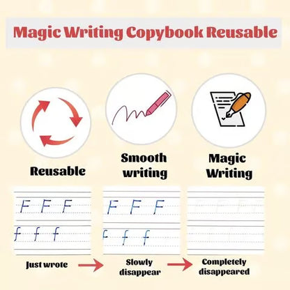 🔥Magical Handwriting Reusable Book (1 Set Of 4 Books)