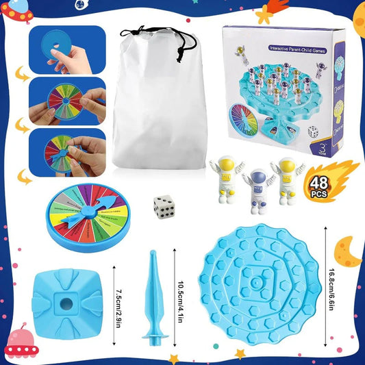 Balance Spaceman Stacking Game – Interactive STEM Toy for Kids & Parents