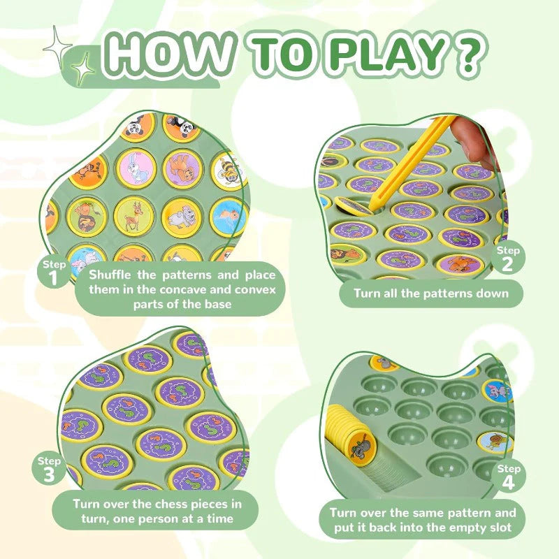 FlipFun Flip-Match Board Game for Kids