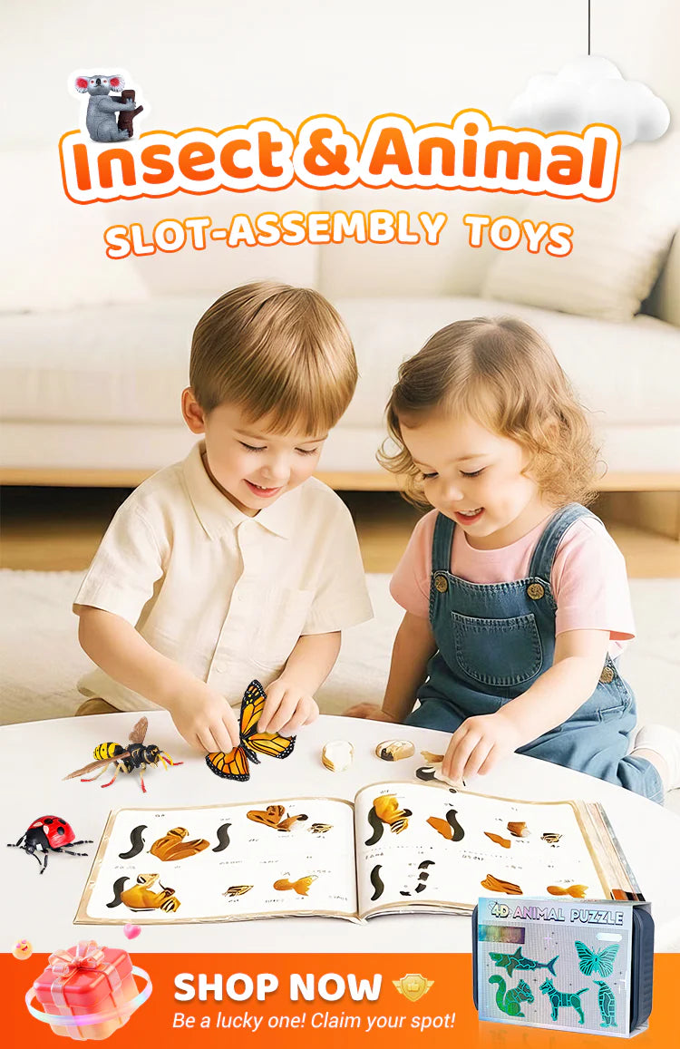 🐞Kids' Insect & Animal Slot-Assembly Toys