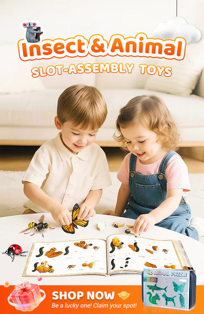 🐞Kids' Insect & Animal Slot-Assembly Toys